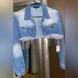 Jean jacket with bling